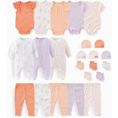 Unisex Baby Boy Girl Clohtes Pants Sets 23 pack Cotton Casual New born Clothing Comfort Infant Birthday Outfit