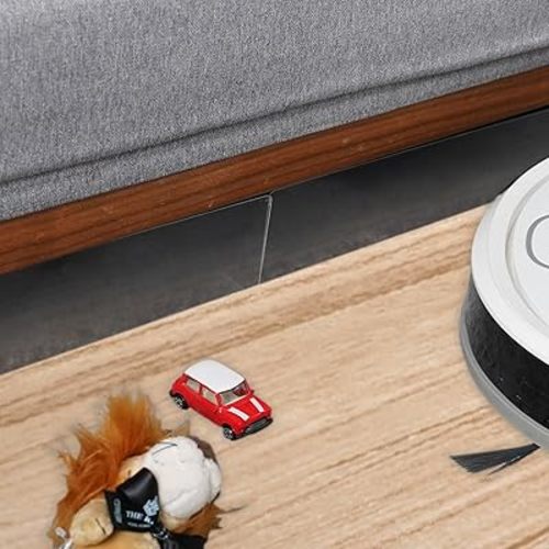 ECOHomes Under Couch Toy Blocker (Clear, 8 Pcs, 16” Length x 3.2” Tall) - Couch Guards for Under Couch Prevent Toys from Going Under Furniture | Under Sofa Blocker and Under Bed Blocker for Cats