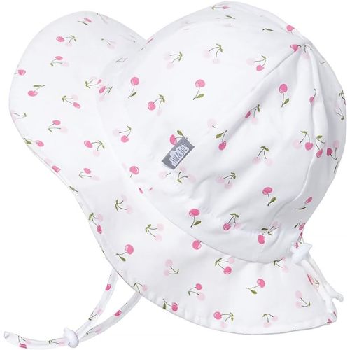 JAN & JUL Adjustable Cotton Floppy Sun-Hat with 50+ UPF Protection - 0-6 Months