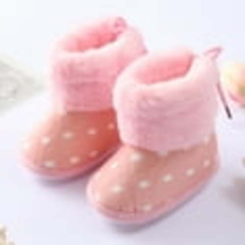 Shldybc Infant Babys Boys Girls Cozy Fleece Booties Winter Newborn Non Slip Soft Sole Shoes Winter Socks Toddler First Walkers Warm Shoes Merry Christmas!