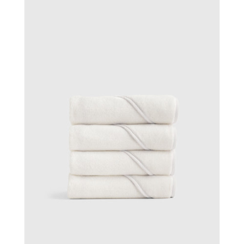 Organic Turkish Cotton Baby Hooded Towel Set 4-Pack in Navy