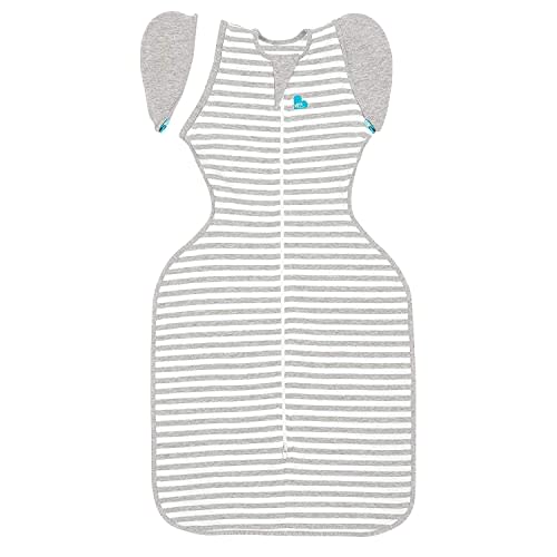 Love to Dream Swaddle UP Transition Bag, Patented Zip-Off Wings, Gently Help Baby Safely Transition from Being Swaddled to arms Free Before Rolling Over, Gray, Large, 19-24 lbs