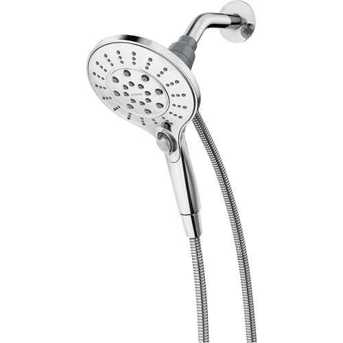 MOEN 26112 Engage Magnetix Six-Function 5.5-Inch Handheld Showerhead with Magnetic Docking System, Chrome