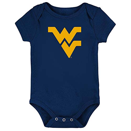 West Virginia Mountaineers LOGO Baby Onesie Bodysuit - Navy