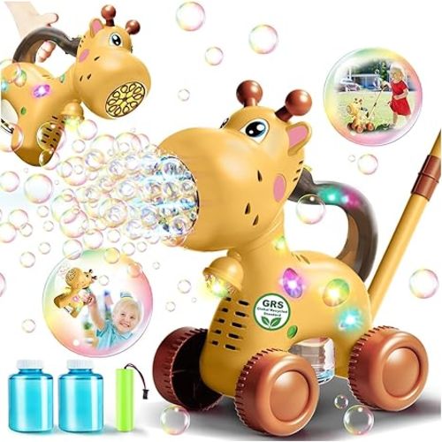 Giraffe Bubble Machine
