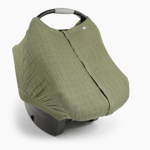 Little Unicorn Cotton Muslin Car Seat Canopy - Fern | Babylist Shop