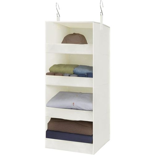 GRANNY SAYS 4-Shelf Hanging Organizer, Wall Mount, Fabric, 1-Pack