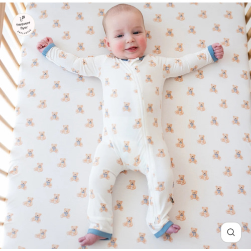 Zippered Romper in Teddy Bear (0-3 Months)