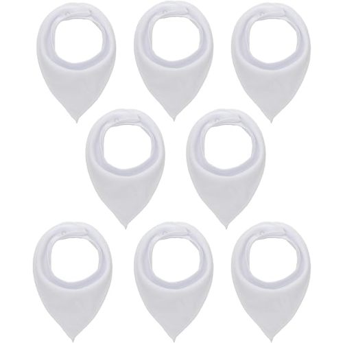 Maiwa Cotton Bandana Drool Bibs for Baby Girl Boys for Drooling and Teething for 8 Pack