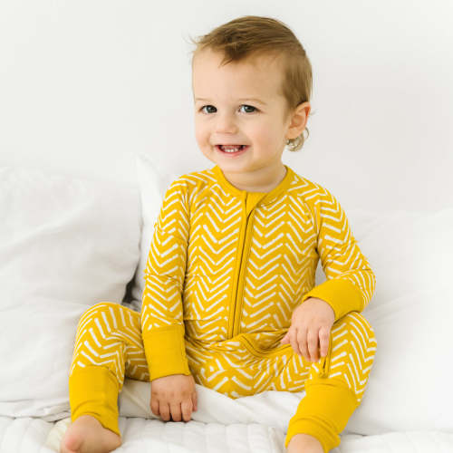 Sunny Chevron Bamboo Viscose Zippy