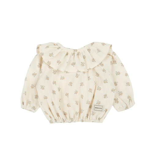 Blouse + Collar Blossom Rose - Minicoton