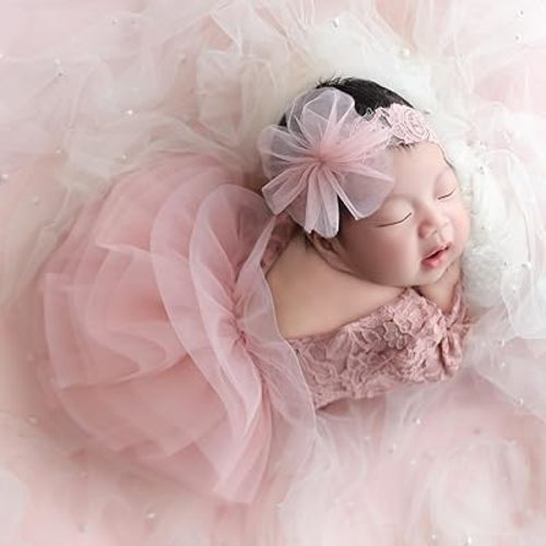 Lace Newborn Photography Outfits Girl Newborn Girl Photoshoot Outfits Baby Photoshoot Props Girl Newborn Lace Romper Baby Girl Photography Infant Photo Shoot Outfits Girls