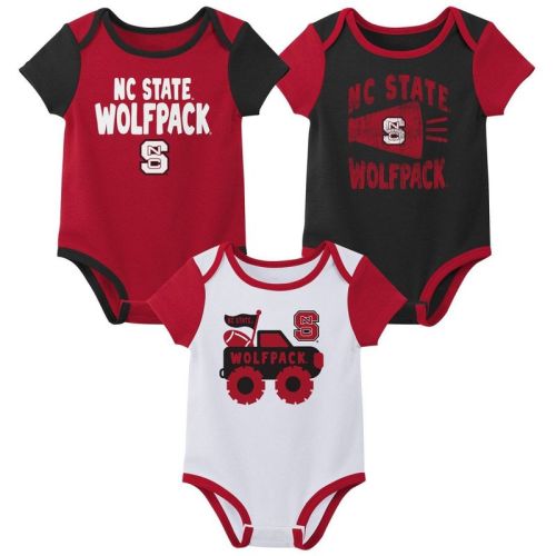 Ncaa Nc State Wolfpack Infant Boys' 3pk Bodysuit - 0-3m