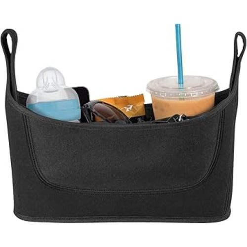 Universal Stroller Organizer with Cup Holder Detachable Phone Bag and Shoulder Strap, Vista v2 Stroller Caddy Fits for Stroller Accessories like Uppababy, Baby Jogger, Doona, Nuna Stroller