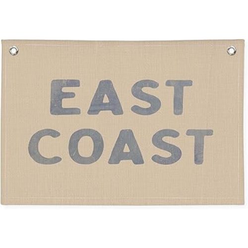 Blue Dorm Decor, Coastal Cowgirl Canvas Banner, Coastal Cowgirl Room Decor, Cowgirl Bedroom Decor, Western Room Decor for Teen Girls, East Coast Wall Hanging Banner Flag