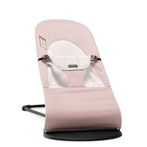 BABYBJORN Bouncer Balance Soft - Light Pink/Gray, Jersey Cotton - Cotton/Jersey