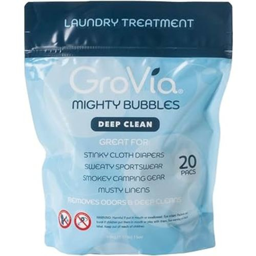 GroVia Mighty Bubbles Deep Clean Laundry Treatment | 20 Count