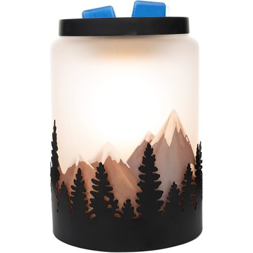 Scentsationals Wax Melt Warmer, Wax Warmer for Scented Wax Melts - Starry Mountain - Candle Wax Melter for Fragrance Cubes and Tarts
