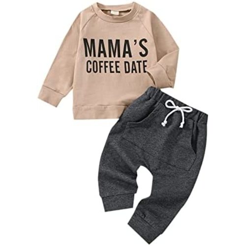 Sasaerucure Infant Toddler Baby Boy Halloween Outfits Long Sleeve Shirts Pumpkin Sweatshirt with Pants 2Pcs Winter Clothes