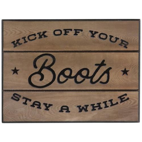 Kick Off Your Boots Wood Decor
