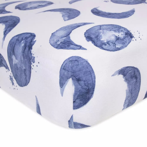 Burt's Bees Baby Organic Cotton BEESNUG® Fitted Crib Sheet in Moon