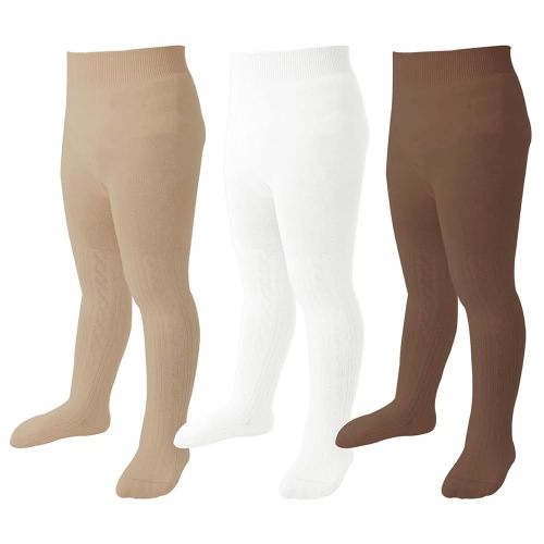 Baby Girl Tights Toddler Cable Knit Leggings Seamless Cotton Stockings Winter Warm Pantyhose 3/4/5 Pack