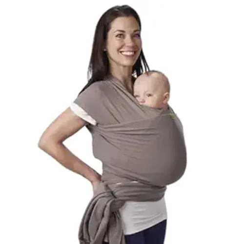 Boba Baby Wrap Carrier - Original Baby Carrier Wrap Sling for Newborns - Baby Wearing Essentials - Newborn Wrap Swaddle Holder, Newborn to Toddler Infant Sling (Grey)