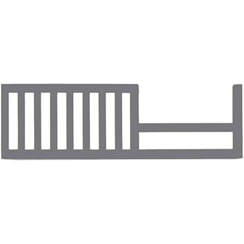 Toddler Bed Safety Guard Rail for Sorelle Convertible Cribs - Solid Wood Rail for Convertible Crib to Toddler Bed Conversion - Safety Bed Rail for Children (Model #136, Grigio)