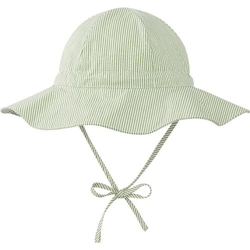 Zando UPF 50+ Baby Sun Hat for Baby Girl Boy 0-4T - Wide Brim Toddler Bucket Hat Adjustable Strap Infant Hats for Outdoor