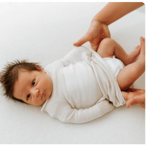 Bamboo Blend Beige Swaddle Sleep Sack - Small (6-12 pounds)