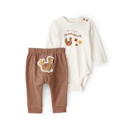 Baby Girls Turkey Bodysuit Set