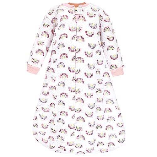 Hudson Baby Unisex Baby Premium Quilted Long Sleeve Sleeping Bag and Wearable Blanket