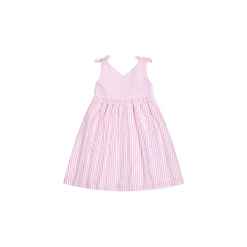 Girls' Sleeveless Bow Shoulder Swing Dress, Infant