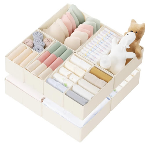 Criusia Dresser Organizer for Baby Clothes (10-Pack)