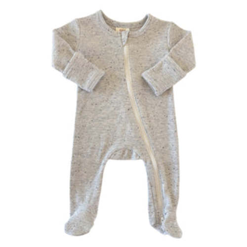 Heather Speckle / 2-Way Zip Footie – SIIX COLLECTION