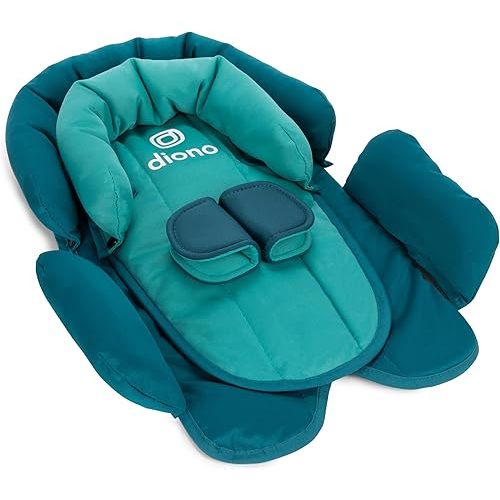 Diono Cuddle Soft 2-in-1 Head Support, Comforting Head and Body Support for Babies, Converts depending on Infants Size, Blue Razz Ice