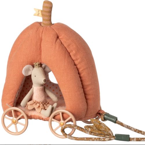 Pumpkin Carriage, Mouse - Maileg USA