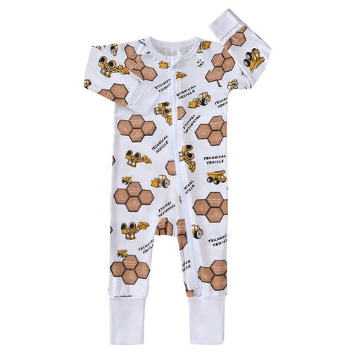 WIBACKER Viscose from Bamboo Footless Pajamas for Toddler Baby Boys Zipper Pjs Sleep 'N Play Footed Romper 0-24M