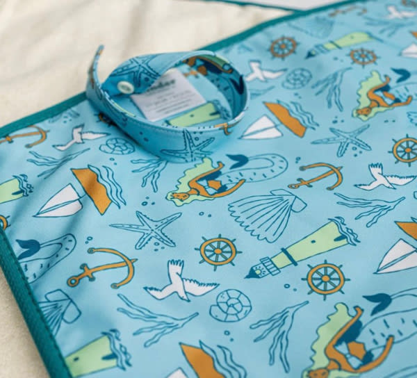 Ultra-Soft Bamboo Machine Washable and Wipeable Diaper Change Mat