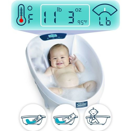 Baby Patent Aqua Scale 3-in-1 Digital Scale Water Thermometer and Infant Tub
