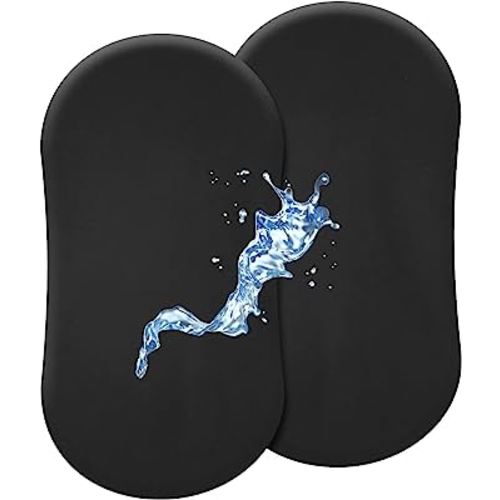 david's kids Waterproof Bassinet Sheets, 2 Pack Ultra Soft Breathable Cradle Sheets for Boys Girls Neutral,Univeral Fit for Most Cradle and Bassinet Mattress, Black