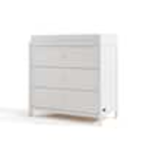 Graco Olivia White 3-Drawer 35.51 in. Wide Dresser with Removable Changing Table Topper 03713-801