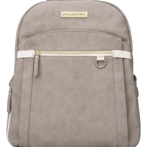 2-in-1 Provisions Breast Pump & Diaper Bag Backpack in Grey Matte Leatherette