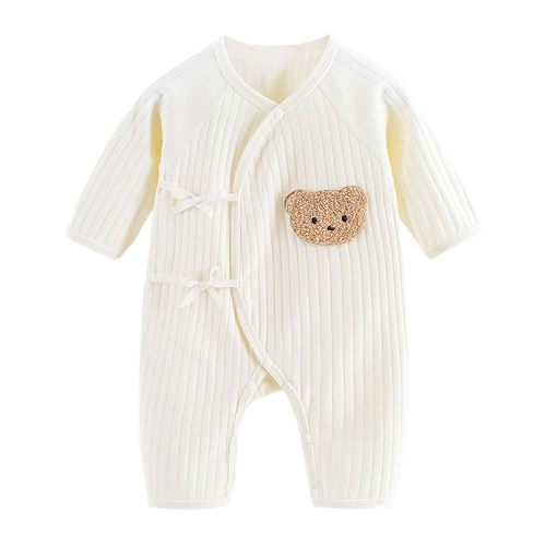 Cotton Long Sleeve Baby Romper Unisex Newborn Jumpsuit Pieces Outfit For Boys Girls Suiatble For Spring Autumn