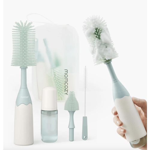 Momcozy Innovative Push-Press Design Bottle Brush Kit