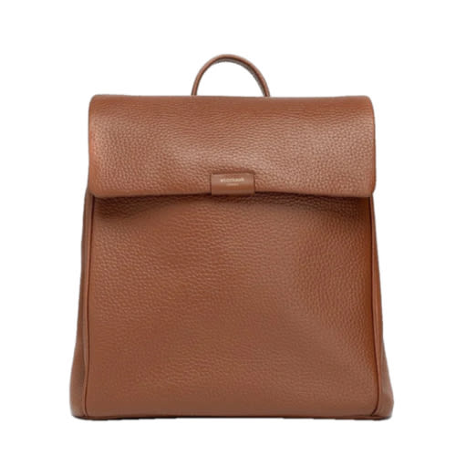 St James Leather Diaper Bag in Tan
