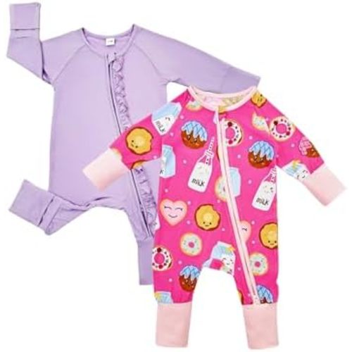 Bow Dream Bamboo Rayon Baby Pajamas Infant Sleepers Newborn Girl Boy Clothes Rompers Jumpsuit Outfit