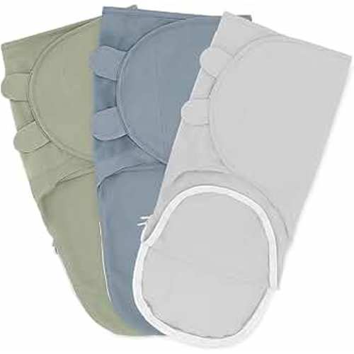 Comfy Cubs Swaddle Blankets for Baby Girl & Boy, Easy Adjustable Sleep Sack with Easy Access Zipper for Diaper Changes, Baby Blankets 0-3 Months for Newborn