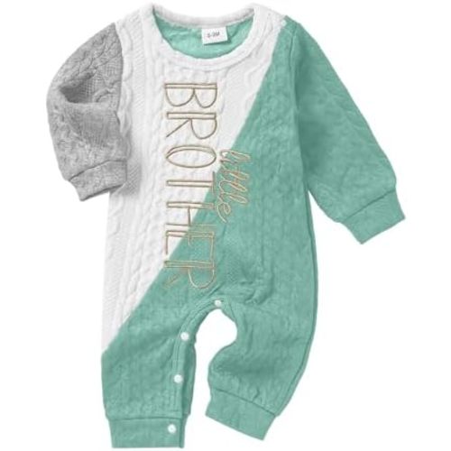 Newborn Baby Boy Romper Long Sleeve Outfits Jumpsuit Clothes Bodysuit One-Piece Romper