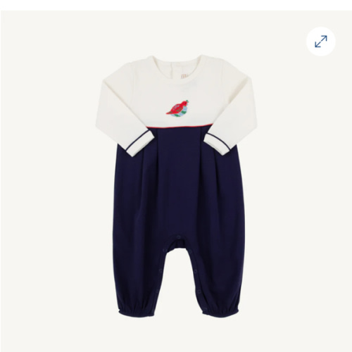Long Sleeve Bradford Romper - Palmetto Pearl, Nantucket Navy, & Richmo